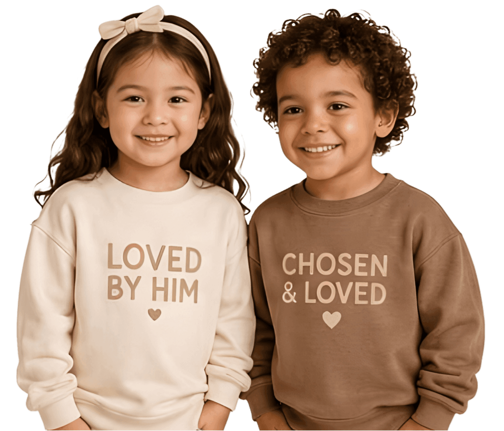 Children in Christian apparel