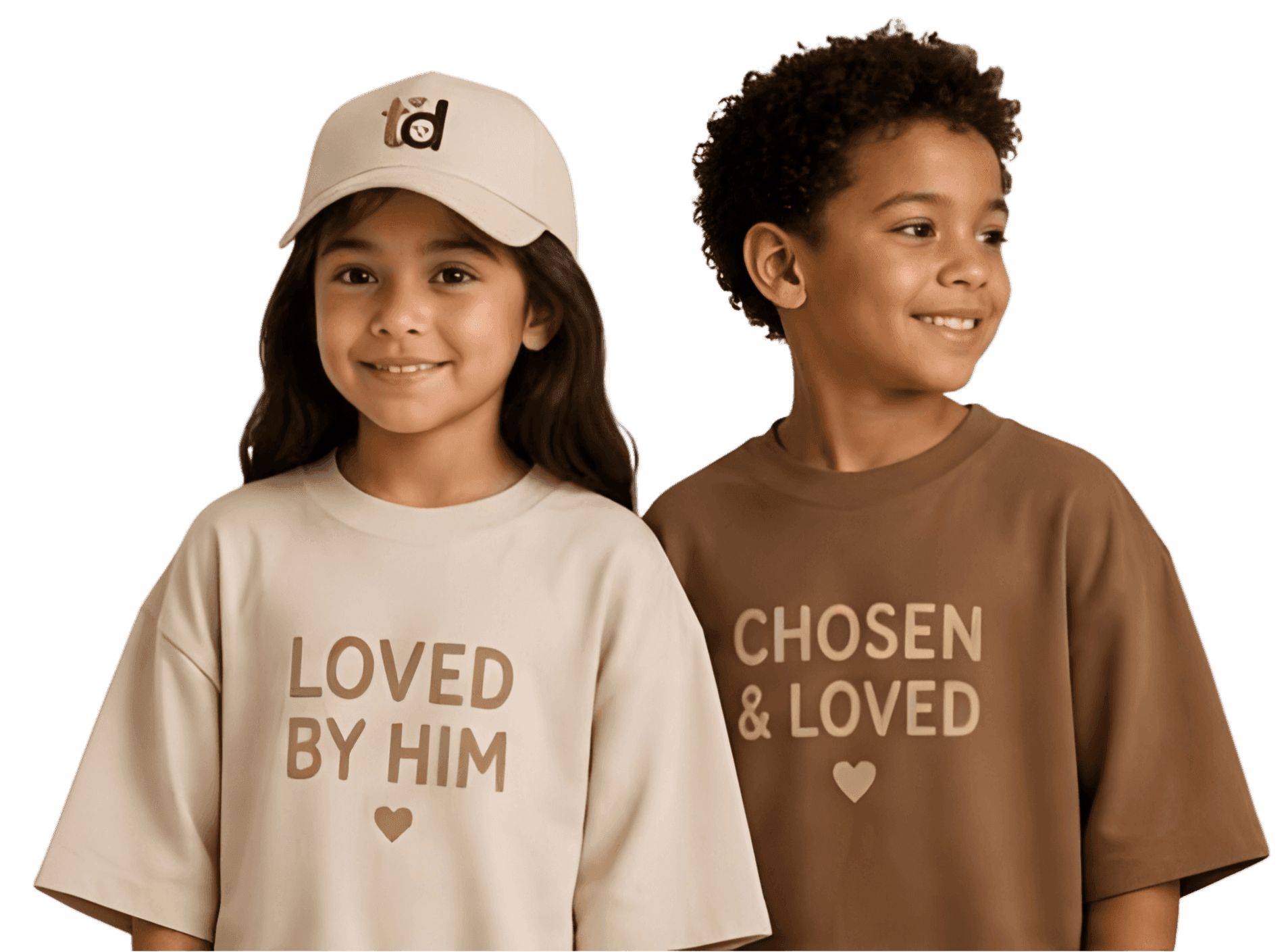 Children in Christian apparel